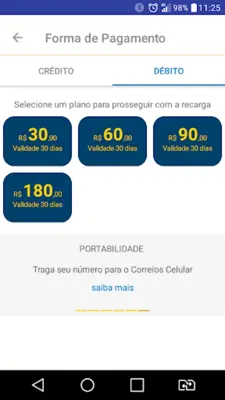 Correios Celular android App screenshot 2